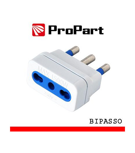 Adattatore bipasso spina16A