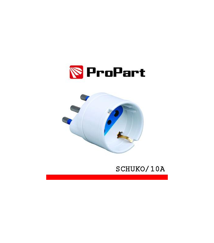 Adattatore schuko spina16A polybag