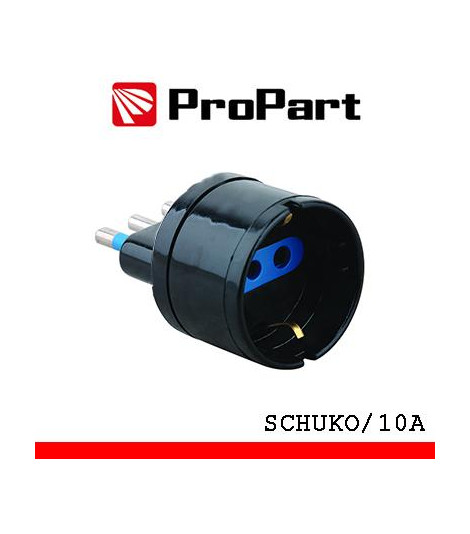 Adattatore schuko spina10A polybag