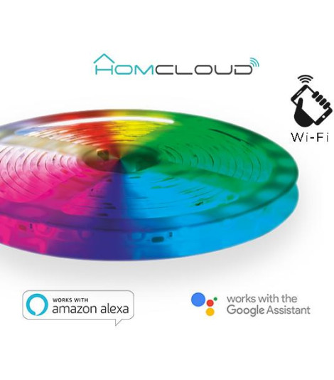 Striscia LED RGB + Bianco caldo wi-fi Kit dimmerabile 3m