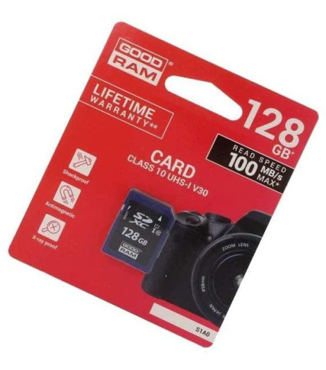 Scheda SD 128GB SDXC Goodram - blister retail