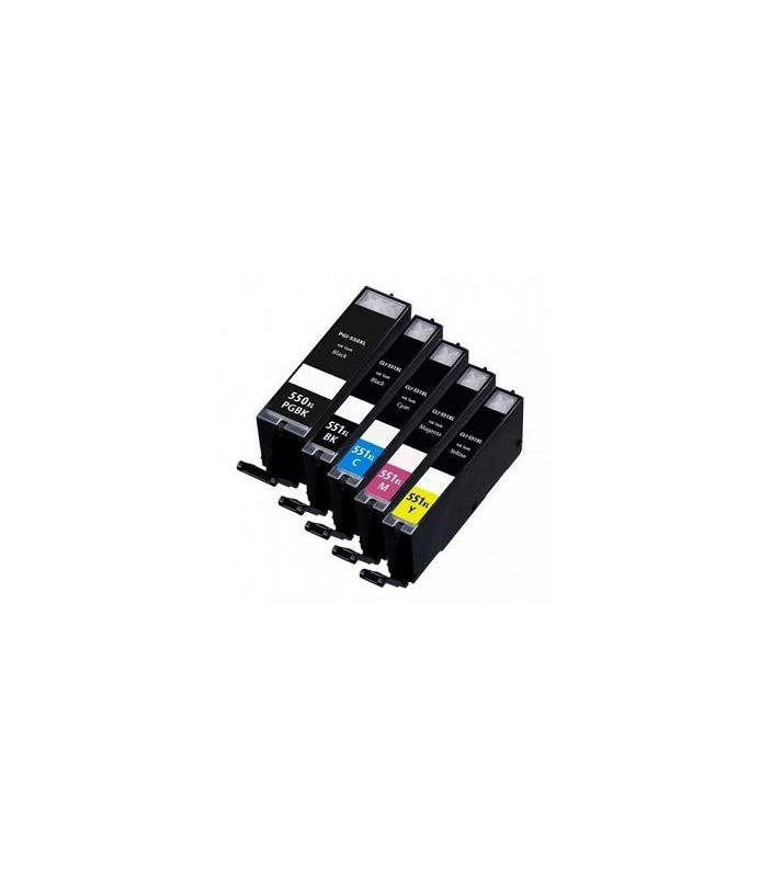 11ML Com for Canon Pixma IP7250,MG5450,MG6350CLI-551XLBK.