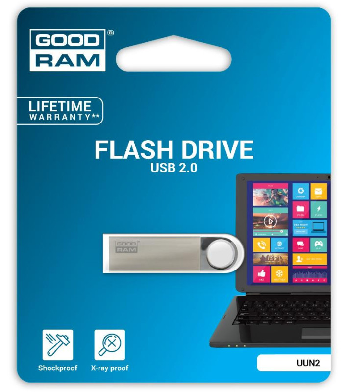 Pendrive GoodRAM 64GB UNN2 metal USB 2.0 - retail blister