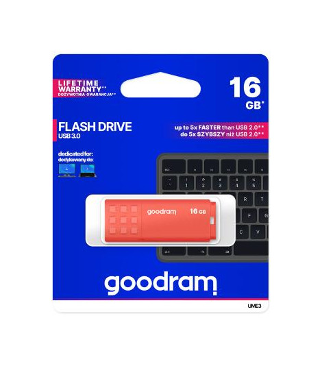 Pendrive GoodRAM 64GB UME3 orange USB 3.0 - retail blister