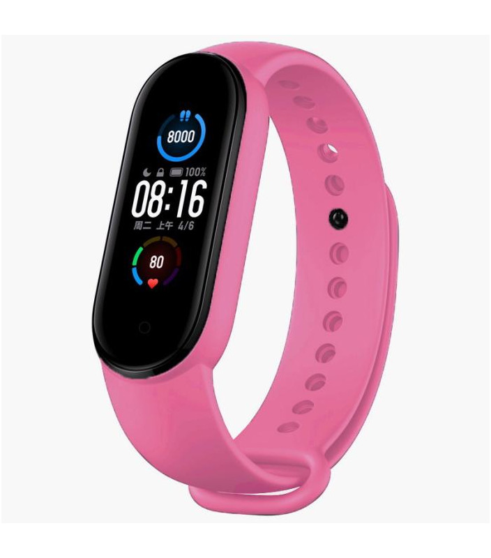 Bracciale in silicone per Xiaomi watch band Mi 5 Sport Rosa