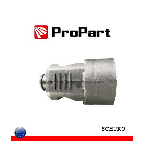 Presa Schuko 2P+T 16A nera polybag