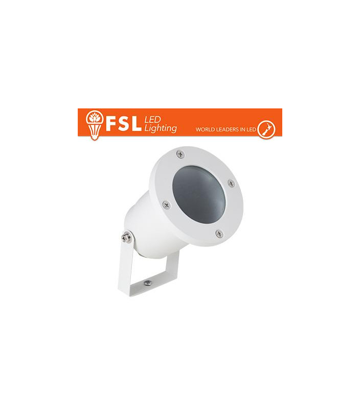 Faretto giardino orientabile picchetto ip65 gu10 Bianco