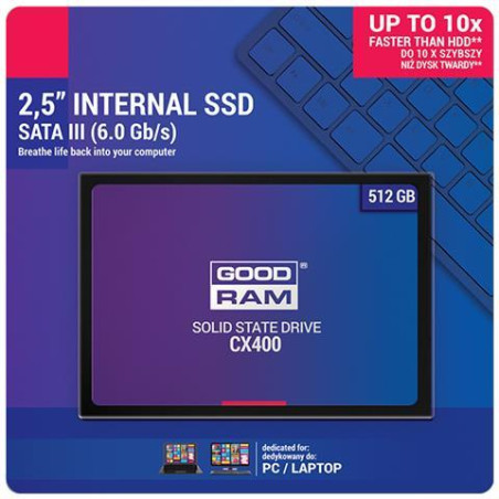 SSD GoodRAM CX400-G2 512GB SATA III 2,5 - retail box