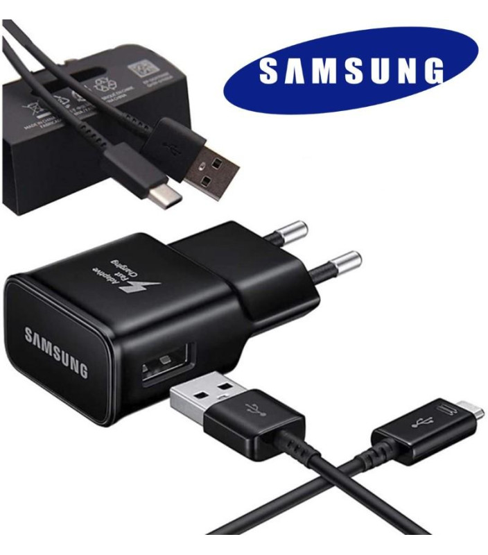 Carica + Cavo C Samsung EP-TA200EBE + EP-DG970BBE 2A.in Bulk