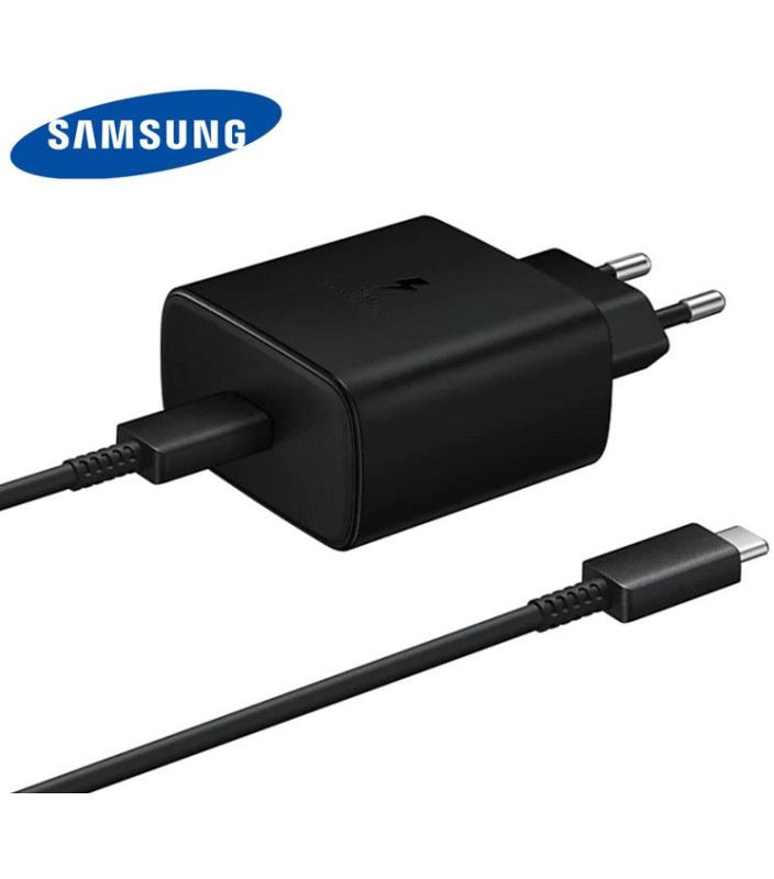 Carica + Cavo C Samsung EP-TA845EBE 5A. 45W Nero BULK