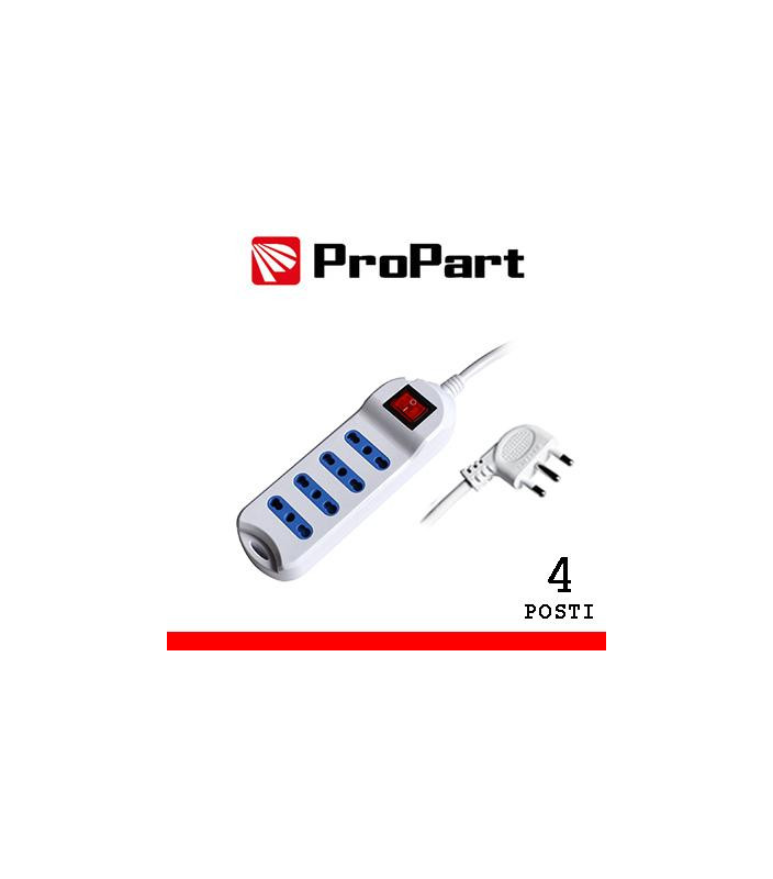 Multipresa 4pos bipasso spina16A +interr.