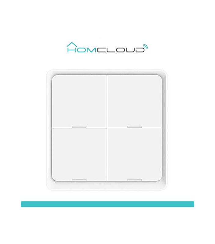 Pulsante a muro senza fili intelligente 4CH