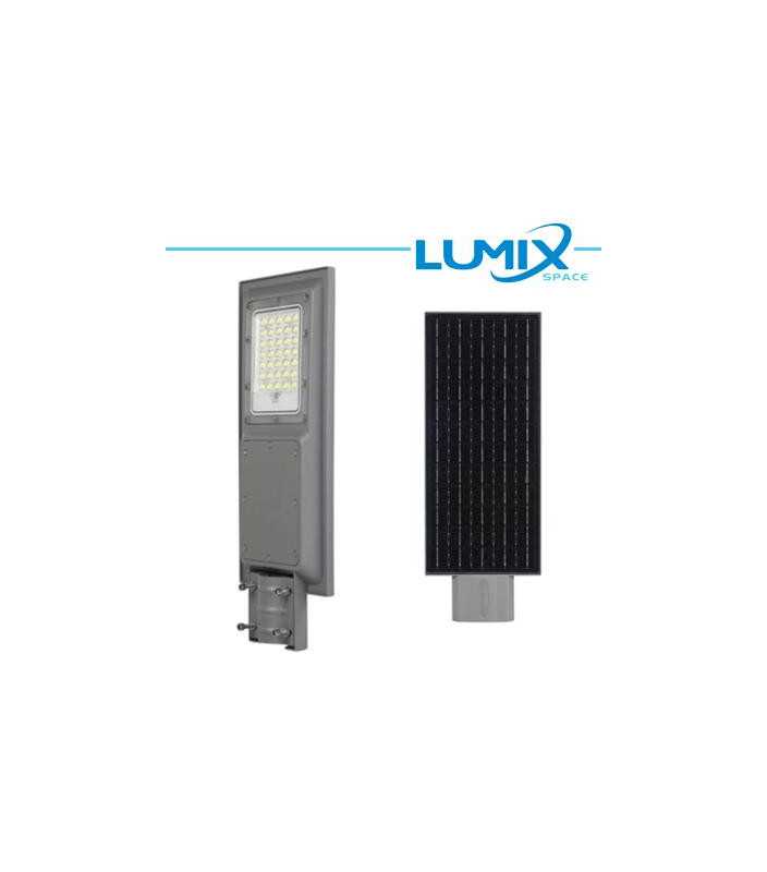 Lampione LED Stradale Solare 100W + Crepuscolare + movimento