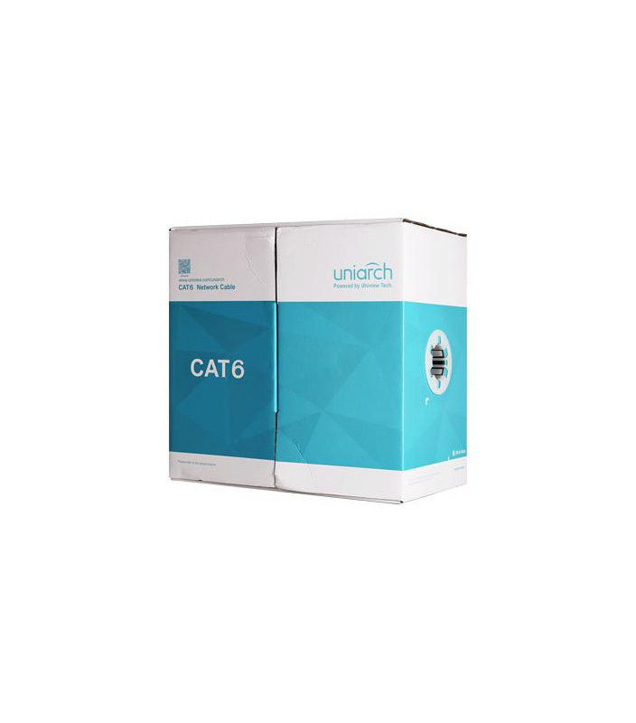 Cavo ethernet CAT6 UTP PVC 8 fili 24AWG, Rame, 305metri