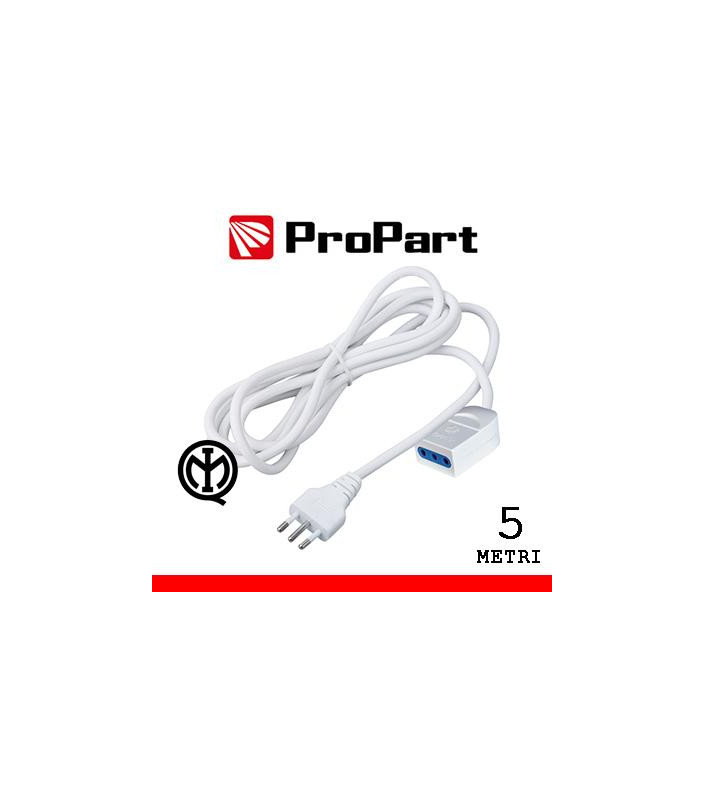 Prolunga lineare 10A 5metri spina10A