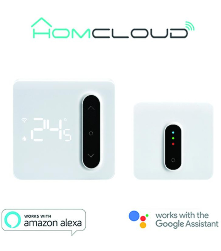 Cronotermostato digitale Smart Homcloud Wi-Fi + ricevitor RF