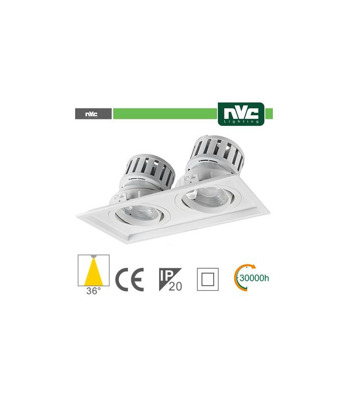 Incasso Multi lampada - 48w(2x24w) 3000k 4270lm 36° PF95