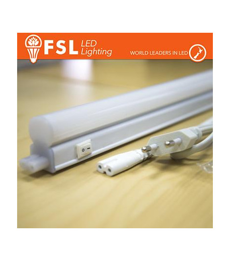 Reglette con interruttore ON/OFF 8W 3000K 60cm