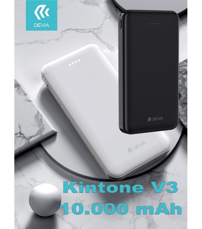 Power Bank V3 10.000mah 2 uscite 2,1 A.con protezione Bianco