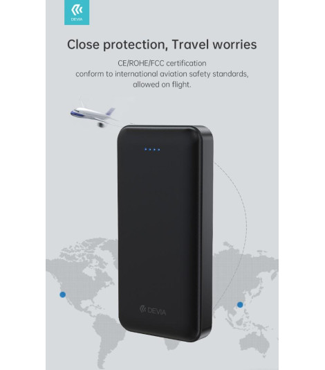 Power Bank Kintone V2 20.000 mAh 2 Uscite 5 volt 2.1A. Nero