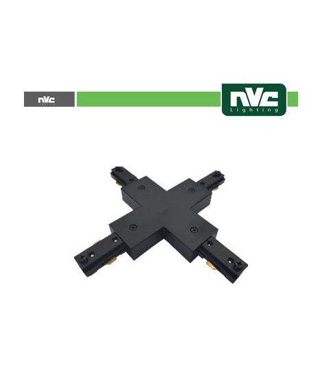 Connettore Forma  X  Binario Monofase - Colore Nero