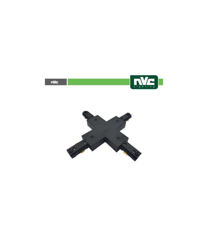 Connettore Forma  X  Binario Monofase - Colore Nero
