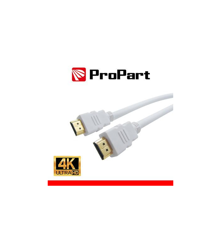 Cavo HDMI 2.0 High Speed 4K 3D con Ethernet 3m SP-SP BIANCO