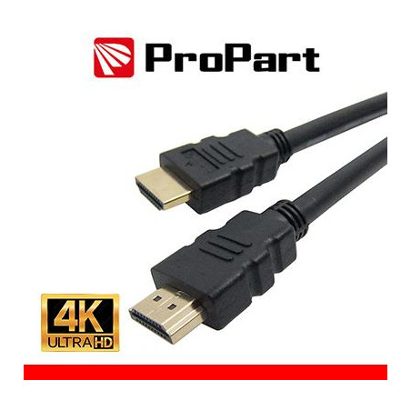 Cavo HDMI 2.0 High Speed 4K 3D con Ethernet 1m SP-SP NERO