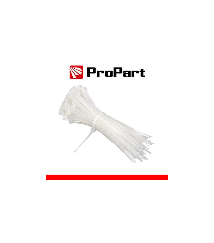 Fascette elettricista nylon 2,5x100mm Bianca 100pz