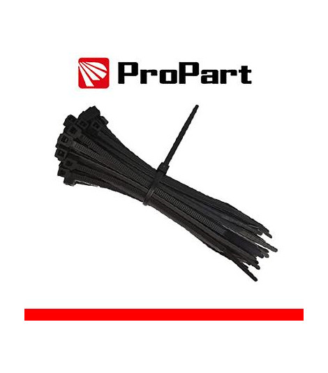 Fascette elettricista nylon 4,8x200mm Nero 100pz