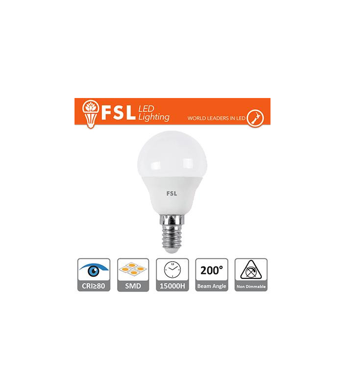Lampada Sfera - 5,5W 4000K E14 