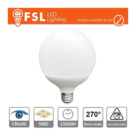 Lampada Globo Ø12cm - 24W 4000K E27