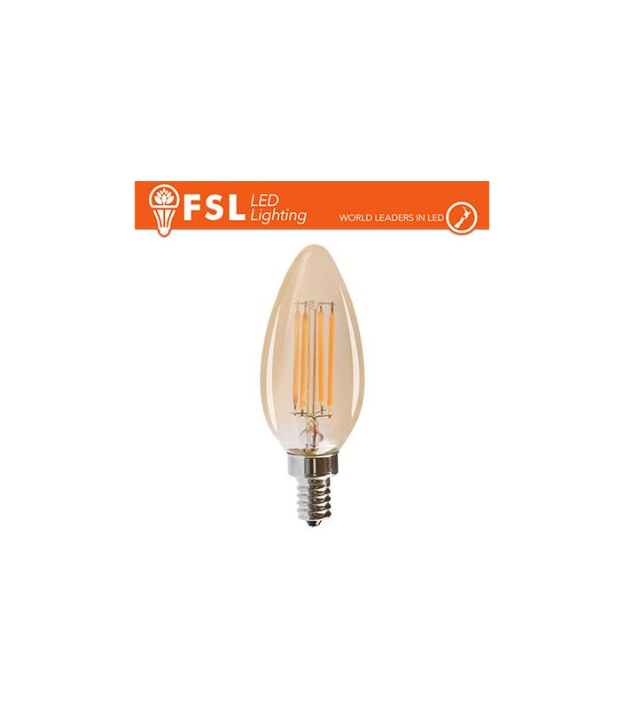 Lampada Oliva Filamento Ambra - 4W 2200K E14 330LM