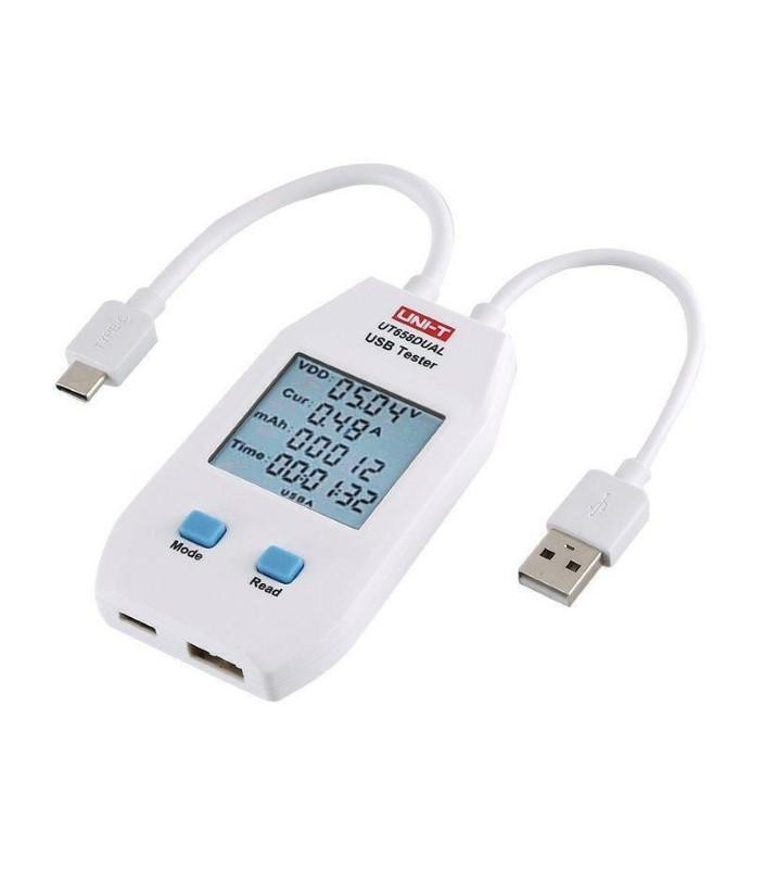 Tester USB UT658 Dual Tensione Potenza Corrente