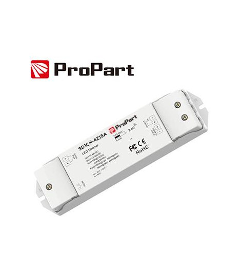 Ricevitore DIM + pulsante12/24V, 1CH*10A/15A 12-48VDC RF2.4G