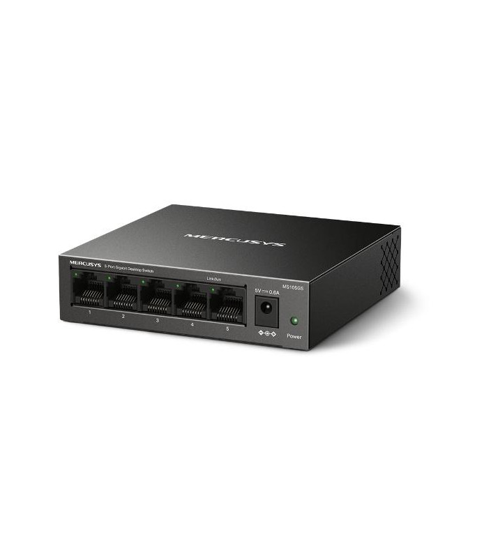 Switch 5-Porte Metallo 10/100/1000Mbps - Mercusys MS105GS