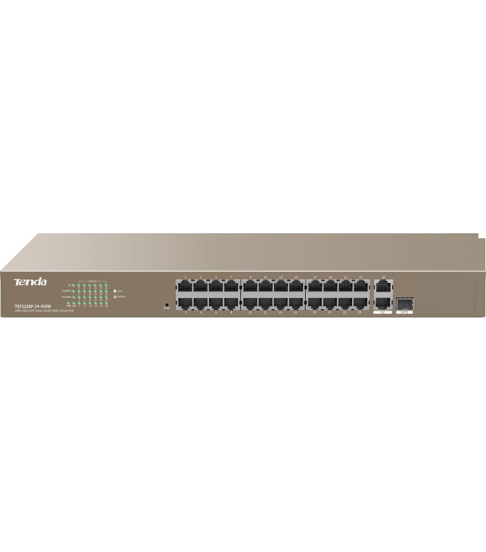 Switch PoE Web Smart 24 porte 10/100+2Gb+2SFP Combo 440W