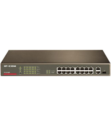 IP-COM F1218P 16-Port 10/100 PoE Web Smart Switch Managed L2
