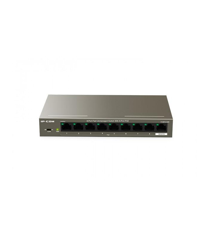 Switch desktop 9 porte 10/100 Mbps 8 Porte PoE F1109P-8-102W