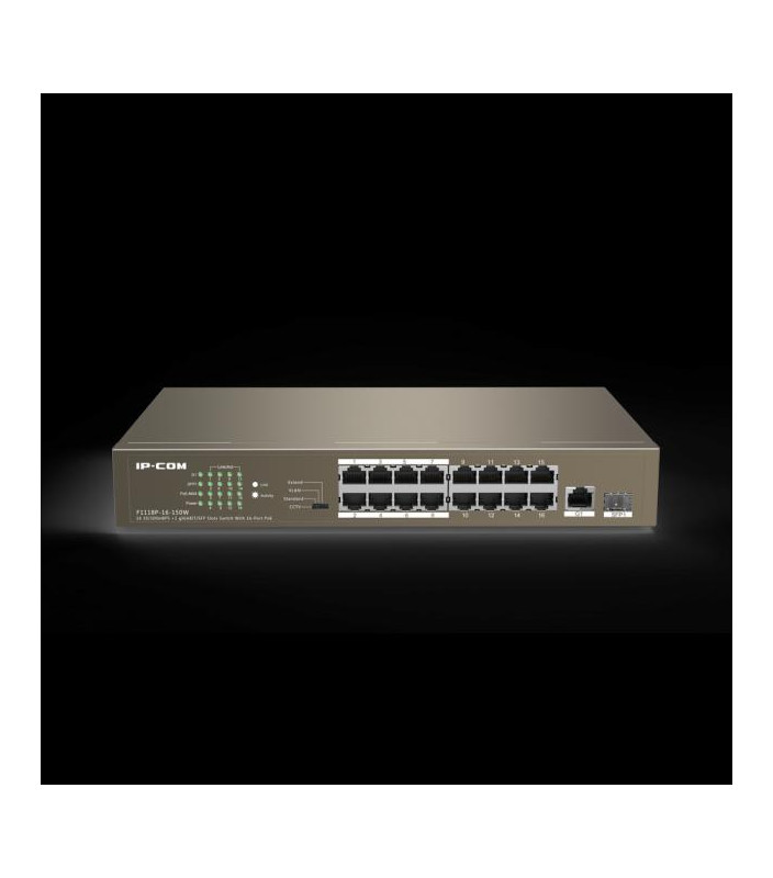 Switch 16 porte PoE 100Mb 1 porta 1Gbps + SFP F1118P-16-150W
