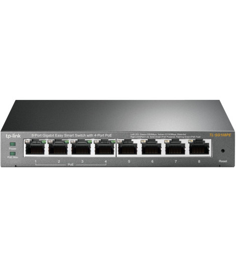 Easy Smart Switch 8 Porte Gigabit con 4 Porte PoE TL-SG108PE