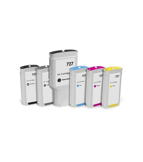 Yellow Compatible  Hp T1500,T2500,T920,T930-130ML 727