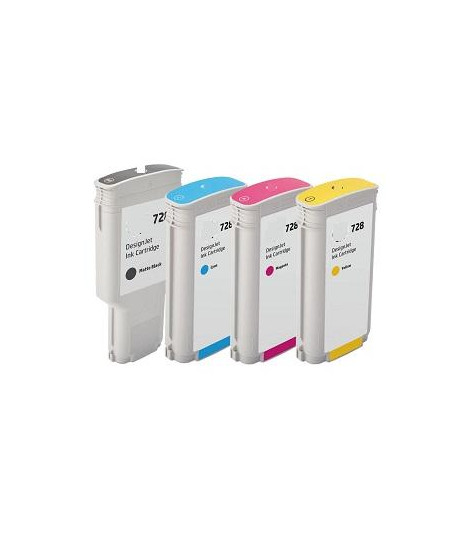 130ml Yellow compa Hp Designjet T730 ,T830 728Y