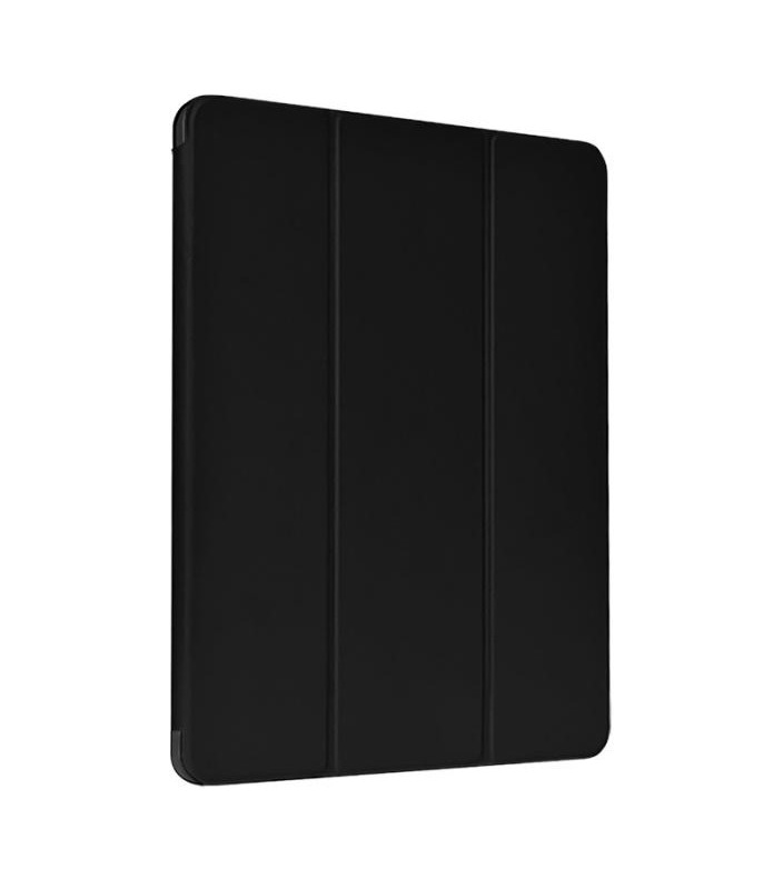 Cover iPad Pro 12.9 2021 in pelle con supporto pencil Nera