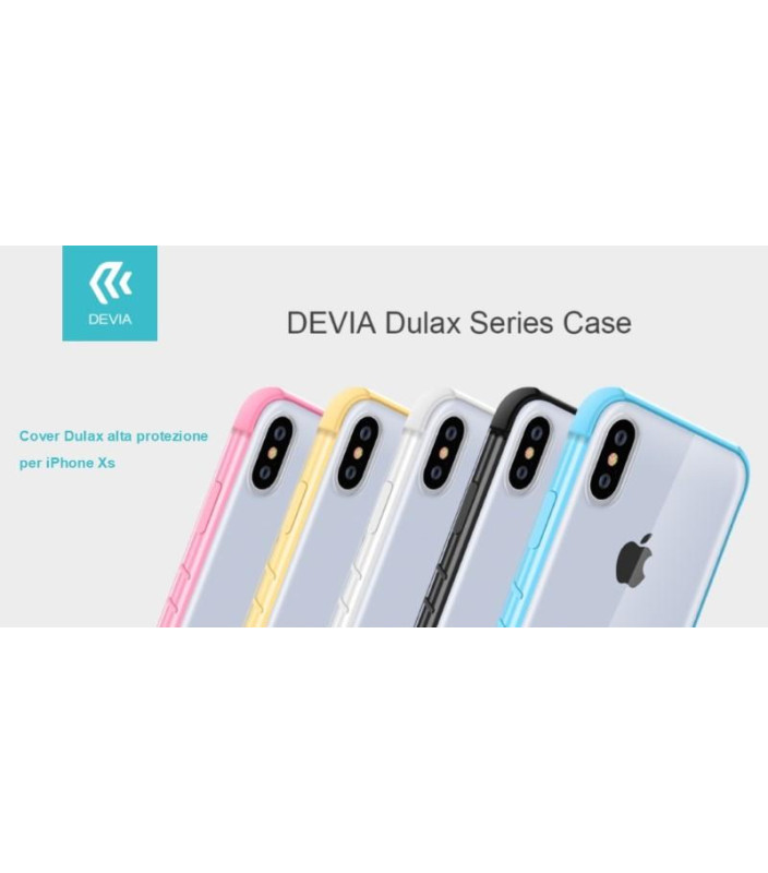 Cover Dulax alta protezione per iPhone Xs 5.8 Nera