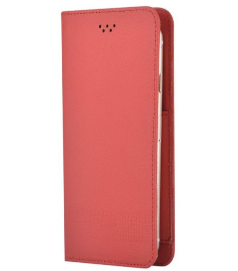 Custodia a Libro Universale per Smartphone 5.5 Pollici Rossa