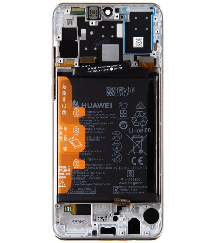 Lcd Huawei P30 Lite 2020 02352PJN MAR-L21MEA White 48MP