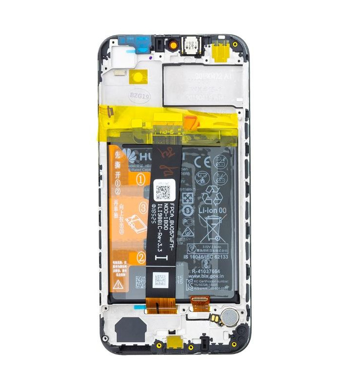 Huawei Y5 2019 LCD Display con Frame Nero (Service Pack)