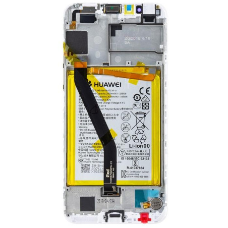 Lcd per Huawei Y6 2018 Con Batteria Service Pack Bianco