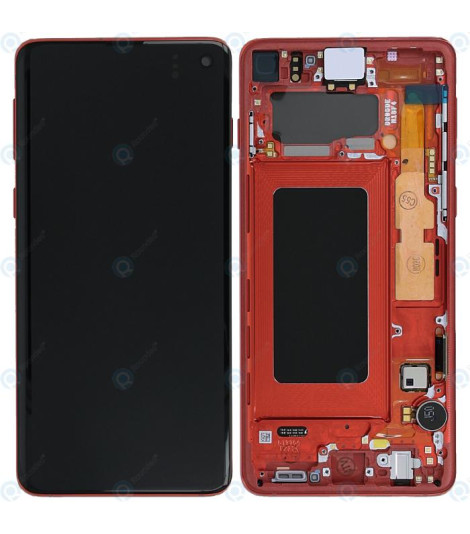 LCD display Touch Samsung G973 Galaxy S10 GH82-18850H Rosso